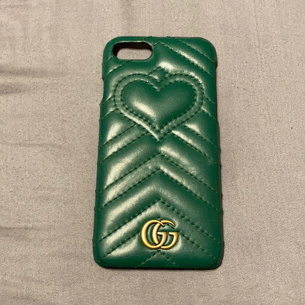 Green Gucci iPhone SE/8/7 Case